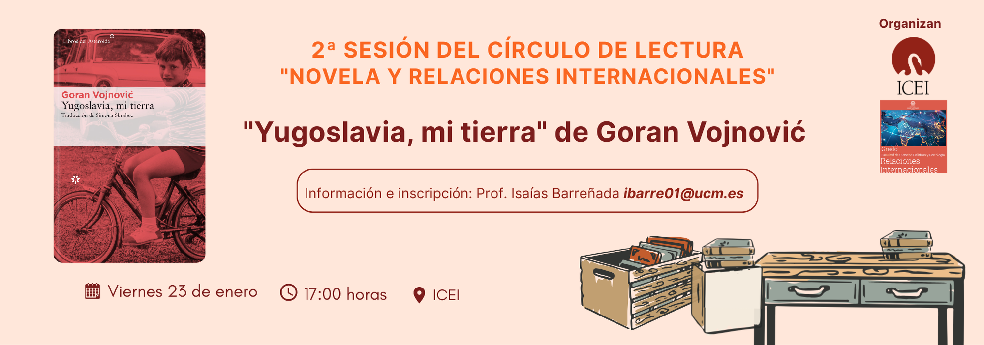 2ª Sesión del círculo de lectura "Novela y RRII"